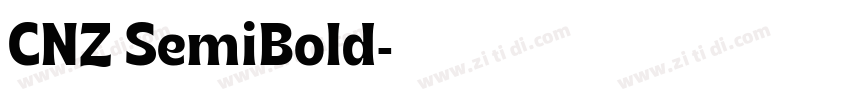 CNZ SemiBold字体转换
